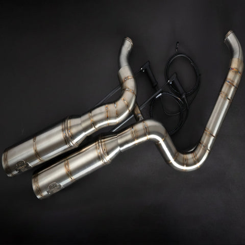 J&H Doctor Gangster Exhaust System Brushed Welded E4