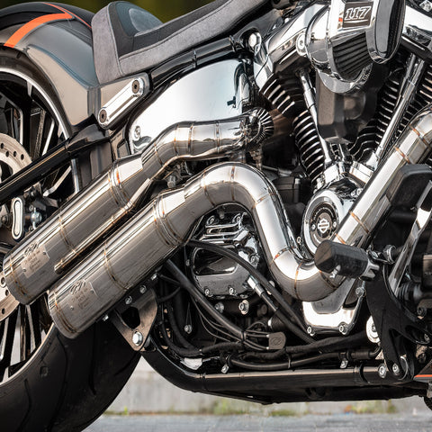 J&H Doctor Gangster Exhaust System Polished Welded E4