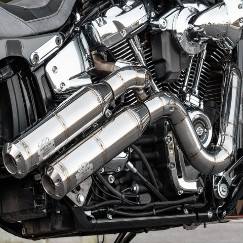 J&H Doctor Gangster Exhaust System Polished Welded E4