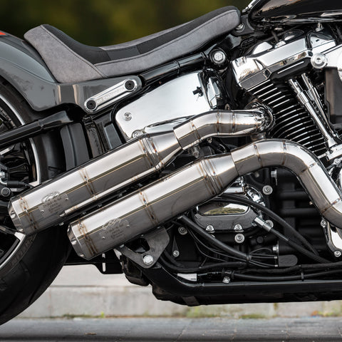 J&H Doctor Gangster Exhaust System Polished Welded E4