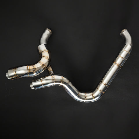 J&H Doctor Gangster Headers Polished Welded E5+