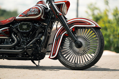 "El Cabron" Chicano style Front Fender for 23" Wheel Softail 2018-2024