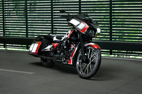 Black Series Windshield Trim for Harley Davidson FLH 2014-2023