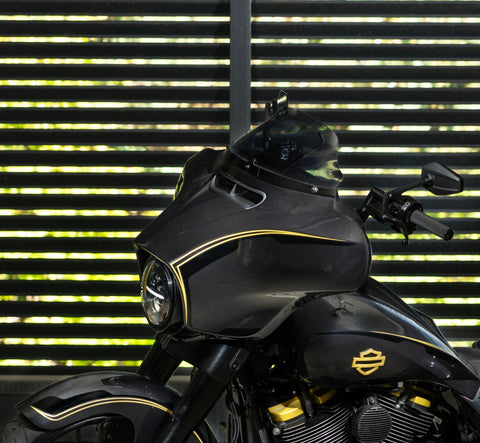 Black Series Windshield Trim for Harley Davidson FLH 2014-2023