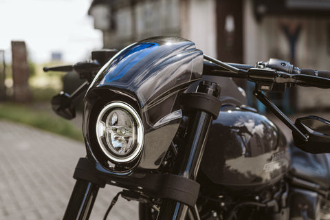 "Aggressor" Series Softail M8 Low Rider S FXLRS Headlight Fairing 2018-2024