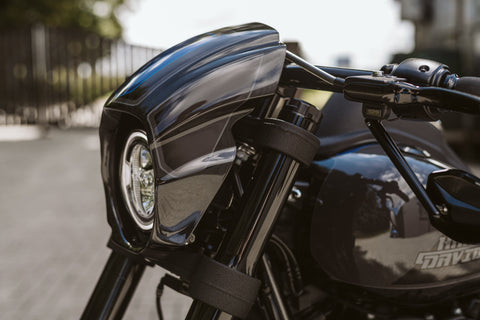 "Aggressor" Series Softail M8 Low Rider S FXLRS Headlight Fairing 2018-2024