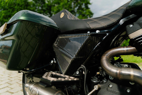 Carbon Fiber FXR Style Side Cover Set for Harley Davidson Touring 2014-2023