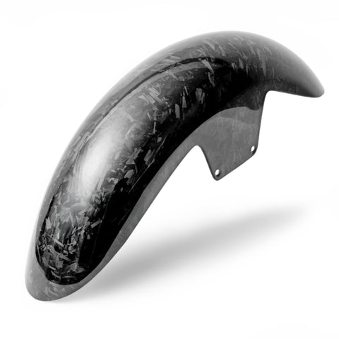 Mid Length Forged Carbon Fiber Front Fender for Harley Davidson Touring 14-23