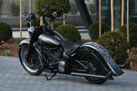 Chicano style Stretched Rear Fender for  Harley Davidson Softail 2018-2024 models