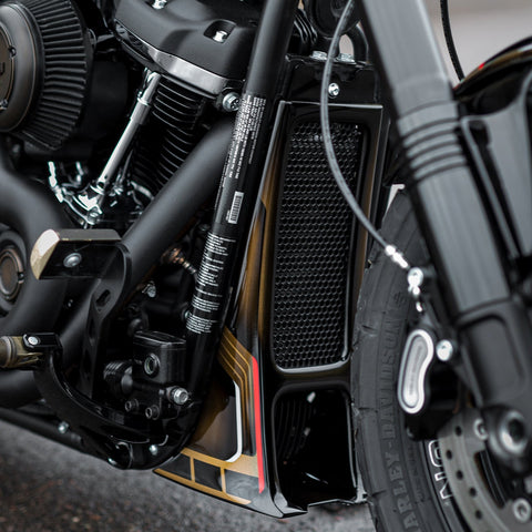 "Aggressor" Series Softail M8 Radiator Cover 2018-2025