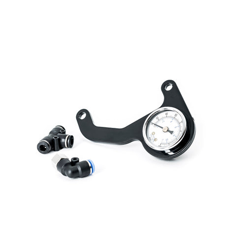 V-Rod Rocker Box Mounted Air Ride Pressure Gauge Kit