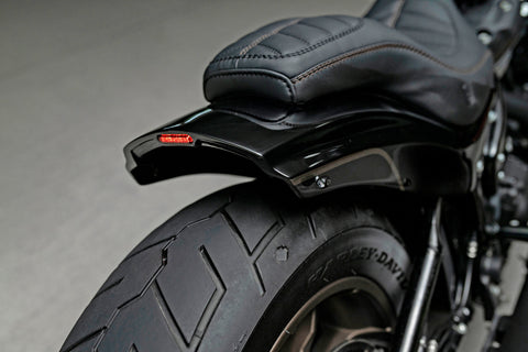Crook Series Short Rear Fender for Harley Davidson Street Bob, Softail Standard 180-200 tire