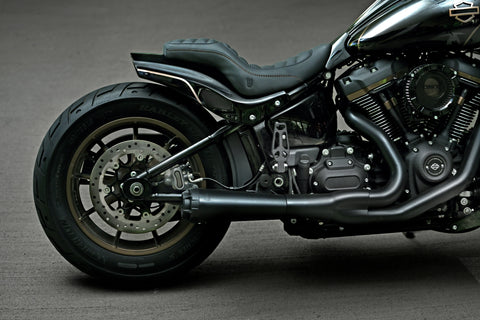Crook Series Short Rear Fender for Harley Davidson Street Bob, Softail Standard 180-200 tire