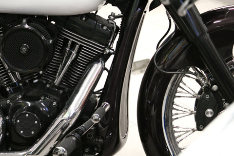 Bolt on Chin Spoiler with chrome Grill for Harley Davidson Touring 2009-2013 models