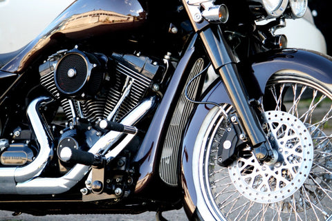 Bolt on Chin Spoiler with chrome Grill for Harley Davidson Touring 2009-2013 models