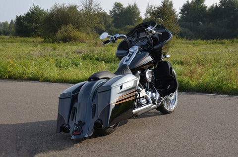 Bolt on Stretched fender and saddlebags for Harley Davidson Touring 2014-2023