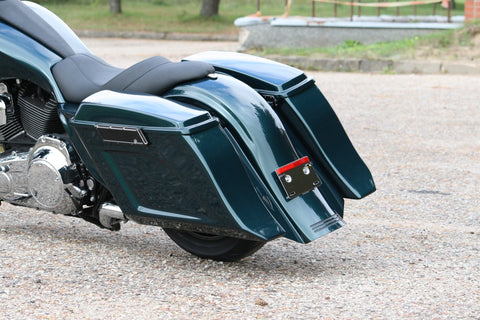 Flow Stretched Saddlebags w/o Lids for Harley Davidson Touring 1993 - 2013 models
