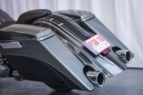 Set of stretched fender and saddlebags Magnus for Harley Davidson Touring 2014 up