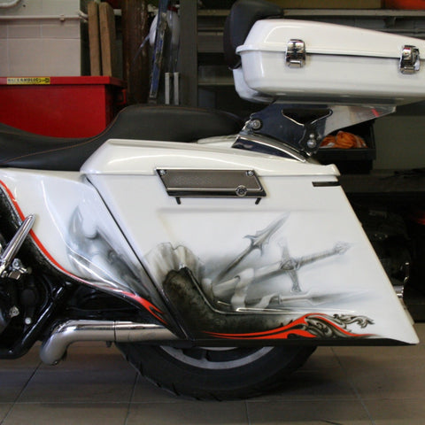 Tommy&Sons Torre Saddlebag Lids for Harley Davidson Touring 1993-2013 models
