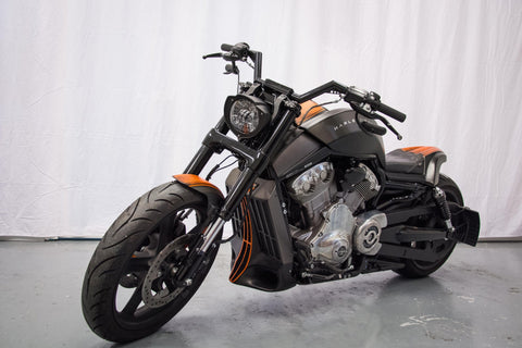 Side mounted custom V-Rod Muscle headlight cover