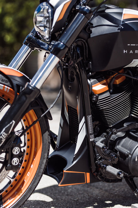 Sinner Line Radiator Cover for M8 Harley Davidson Softail models