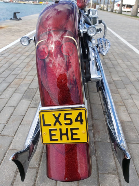 Chicano style Stretched Rear Fender for  Harley Davidson Softail from 2000 to 2017