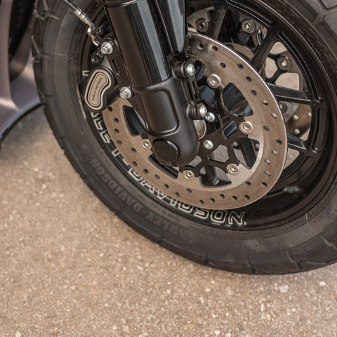 2018-2025 Softail M8 Front Axle Cover Set For Upside-Down / Inverted Fork Assemblies