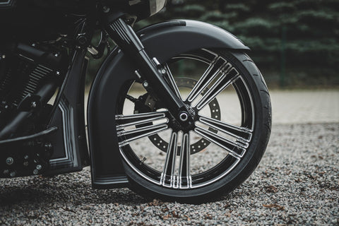 Front Fender Kit For 23X5.5" "Bulldog" Fat Tire Wheels Touring 2014-2023