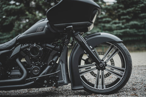 Front Fender Kit For 23X5.5" "Bulldog" Fat Tire Wheels Touring 2014-2023