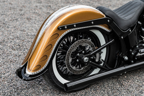 4" Stretch Softail Rear Fender with Tip 2000-2017