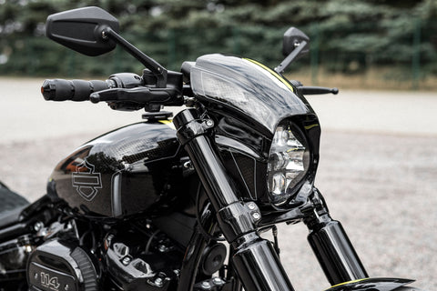 "Aggressor" Series Softail M8 Breakout FXBR FXBRS Headlight Fairing 2018-2024