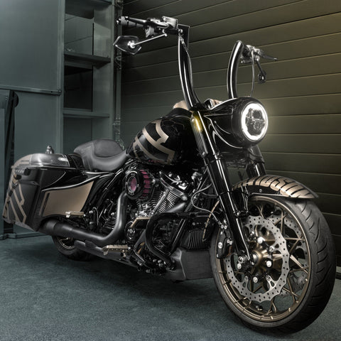 Road King “Killer Bull” 2" Fat Handlebars with 1.25" Riser Clamps