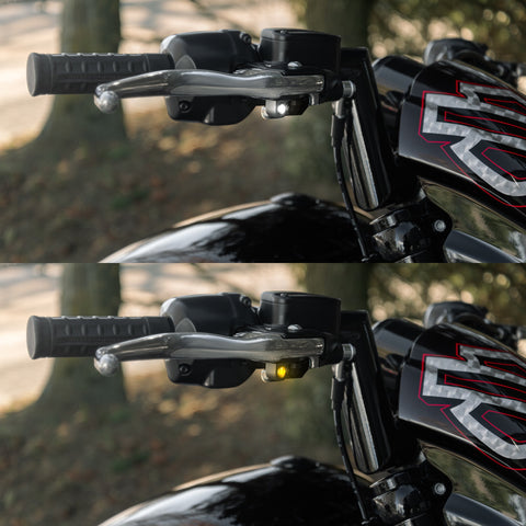 2025+ Harley-Davidson Softail Front LED Turn Signals – CNC, Plug & Play (DRL Option)