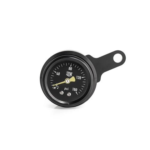 "Milwaukee-Eight" Rocker Box Mounted Air Ride Black Pressure Gauge Kit